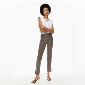 Aritzia Babaton Numero Pant- black/brown houndstooth.